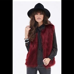 Forever21 faux fur vest